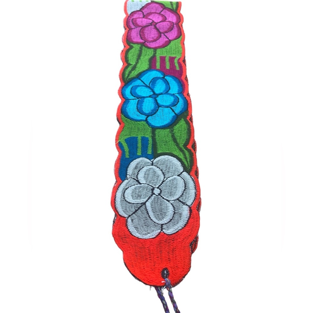 Mexican Embroidered Floral Belts Adjustable - Picture 5 of 15